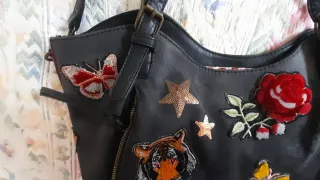 Bolso Desigual Negro Multicolor