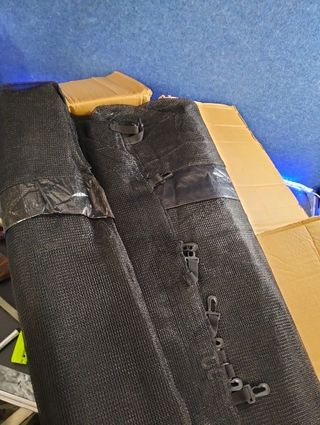 AREBOS Cubre borde + Red cama elástica 366 cm