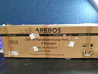 AREBOS Cubre borde + Red cama elástica 366 cm