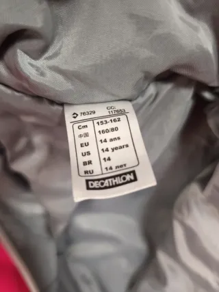 Chaqueta Quechua Rosa Talla 14.153.162