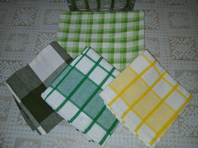 Lote Paños Cocina y Mantel Cuadros