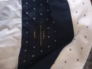 Camisa Zara blanca con estampado