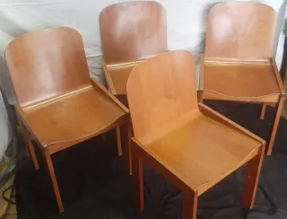 Set 4 sedie design Tobia Scarpa anni 60