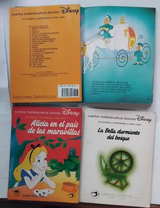 Lote 4 Cuentos Disney Gaviota Multieducativos