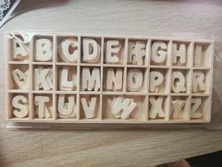 Set de letras madera