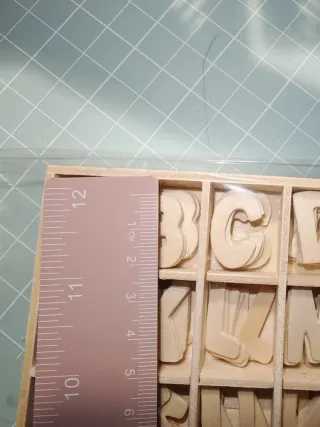 Set de letras madera