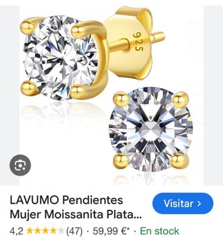 Pendientes LAVUMO Plata 925 Chapado Oro