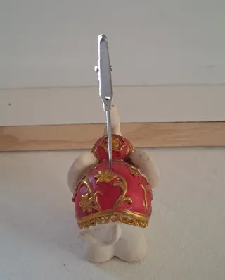 Elefantino porta biglietto in ceramica