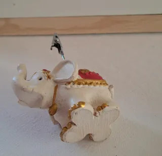 Elefantino porta biglietto in ceramica