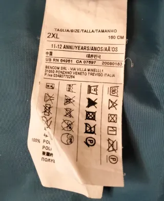 Piumino Benetton ragazzo 11-13 anni