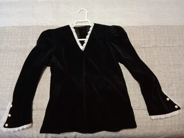 Falda y blusa fallera rosa y plata