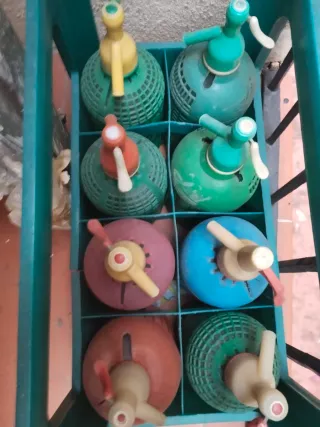 Sifones de diferentes colores vintage