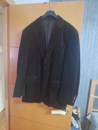 Chaqueta pana marrón hombre