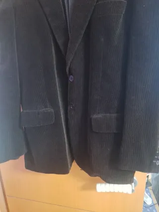 Chaqueta pana marrón hombre