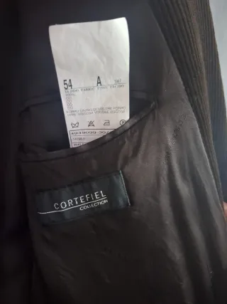 Chaqueta pana marrón hombre