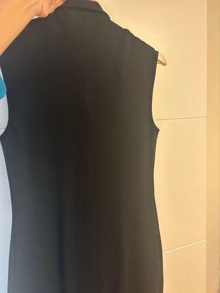 Vestido Negro Zara Cremallera