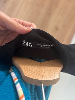 Vestido Negro Zara Cremallera