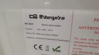 Microondas Orbegozo Blanco