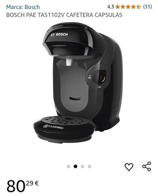 Cafetera Bosch TAS1102V Tassimo