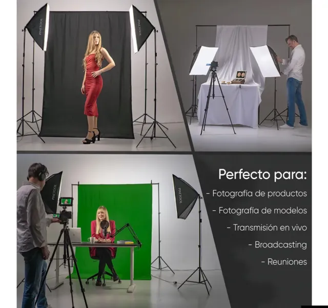 Set Iluminación + Chroma Key (NUEVO)