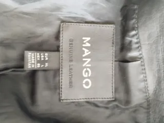 Chaqueta Biker Piel Mango Talla XL