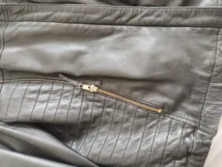 Chaqueta Biker Piel Mango Talla XL