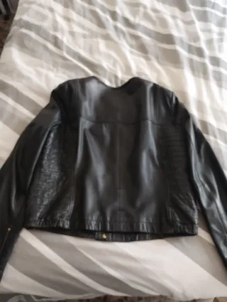 Chaqueta Biker Piel Mango Talla XL