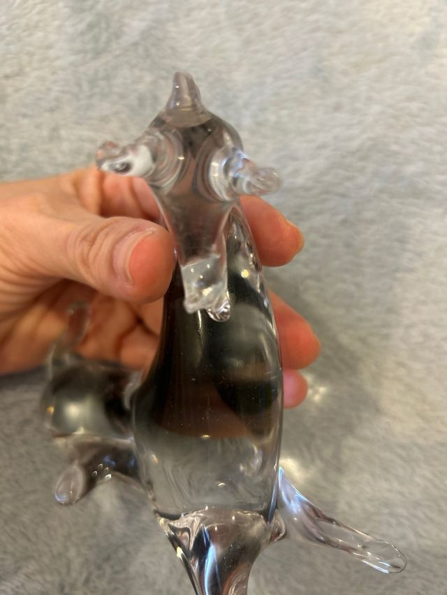 Figuras de vidrio artesanales.