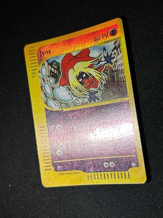 Carta Pokémon Jynx raro reverse