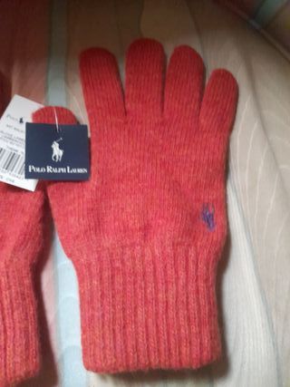 Guantes Polo Ralph Lauren Lana Naranja
