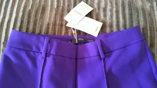 Pantalón Mango flare morado