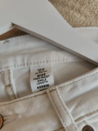 Pantalón blanco ancho