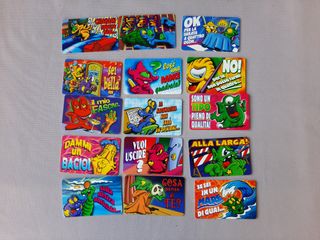 15 Carte Mostri di Bravura Kinder Ferrero 1998