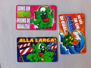 15 Carte Mostri di Bravura Kinder Ferrero 1998