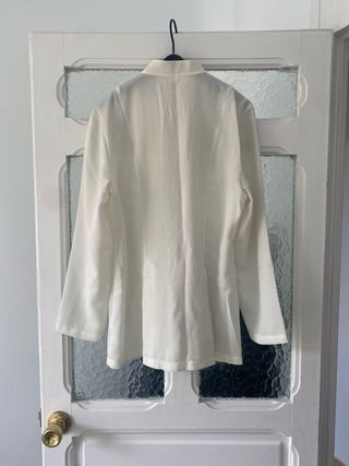 Camisa vintage con cuello mao y botones