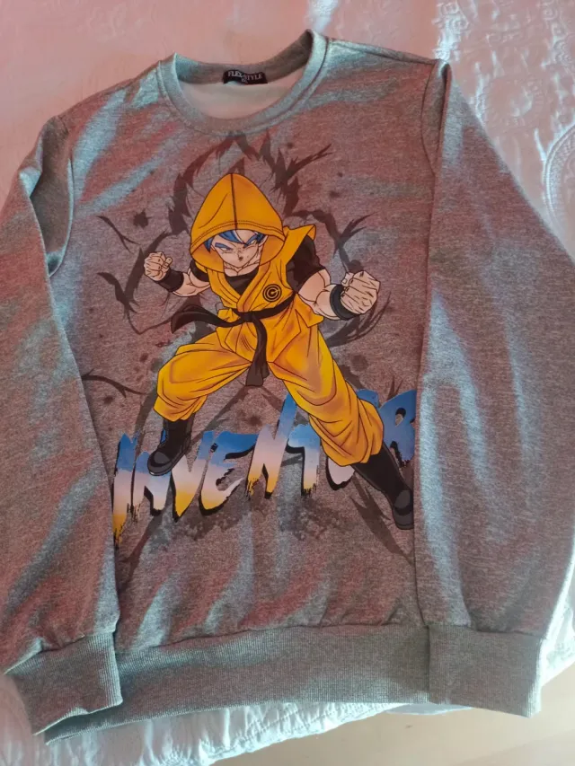 Sudadera Gris Dragon Ball Flex Style