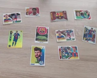 Lote 10 cromos FC Barcelona