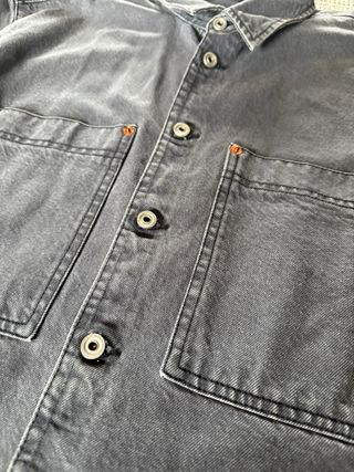 Chaqueta vaquera gris Bershka Talla M nueva