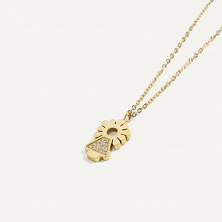 Colgante Virgen del Pilar Chapado Oro