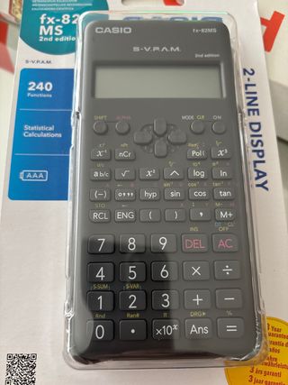 Calculadora Casio fx-82MS 240 Funciones