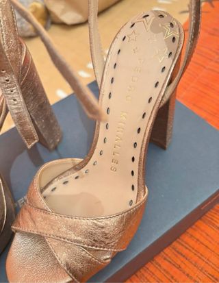 Tacones Pedro Miralles Oro Rosado Talla 35