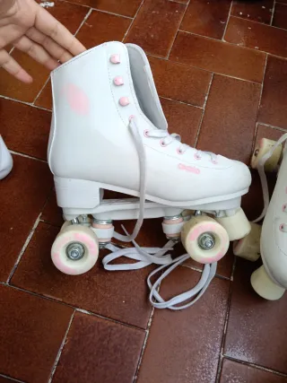 Patines Oxelo 4 Ruedas Blancos
