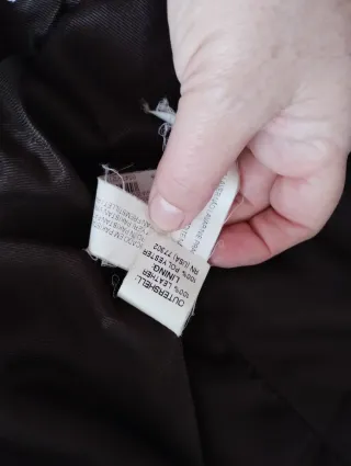 Chaqueta de cuero marrón Zara Talla L