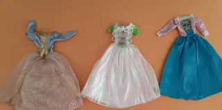 3 Vestidos Muñeca Princesa Largos