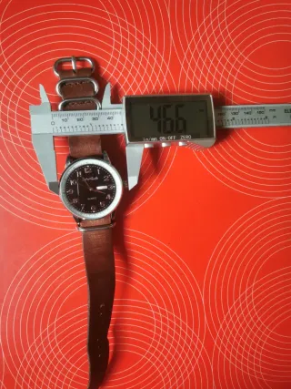 Reloj Helio Fenetti Cuero Marrón Negro