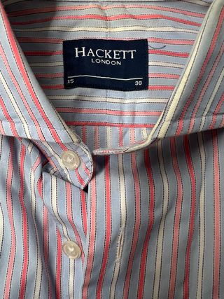 Camisa Hackett London Talla 15/39 Rayas