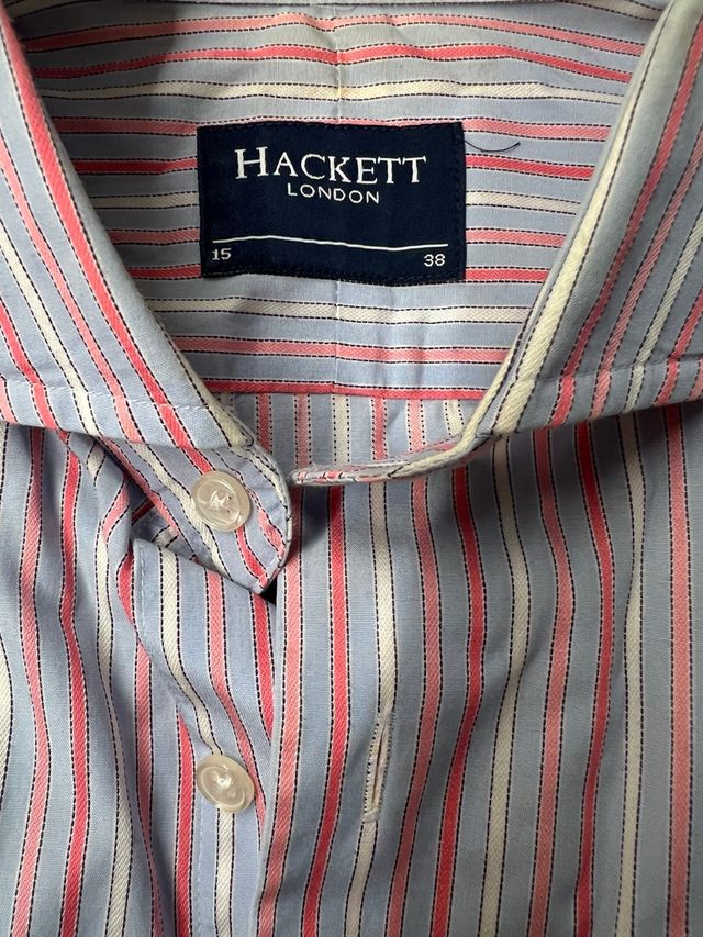 Camisa Hackett London Talla 15/39 Rayas