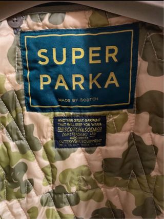 Parka Scotch & Soda Uomo Tg. S Verde Oliva
