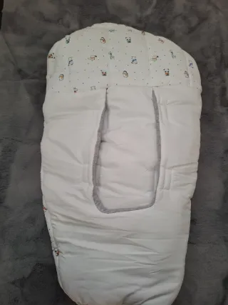 Saco universal bebé Bbest 0+ blanco dibujos nuevo