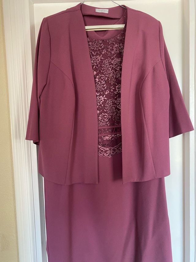 Traje fiesta vestido y chaqueta